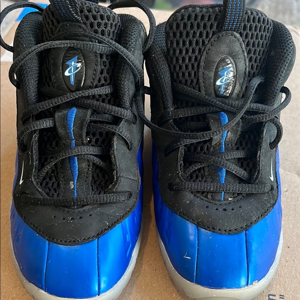 Kids' Black and Blue Nike Shoes